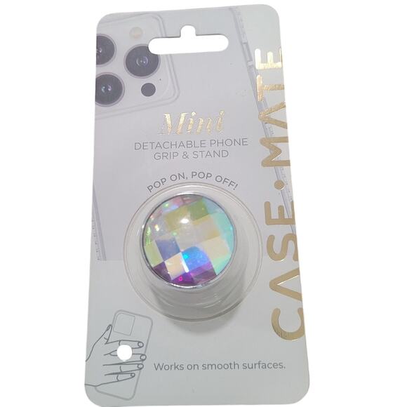 Authentic Case-Mate Minis Suction Cup Phone Holder - Soap Bubble Iridescent - Picture 1 of 4